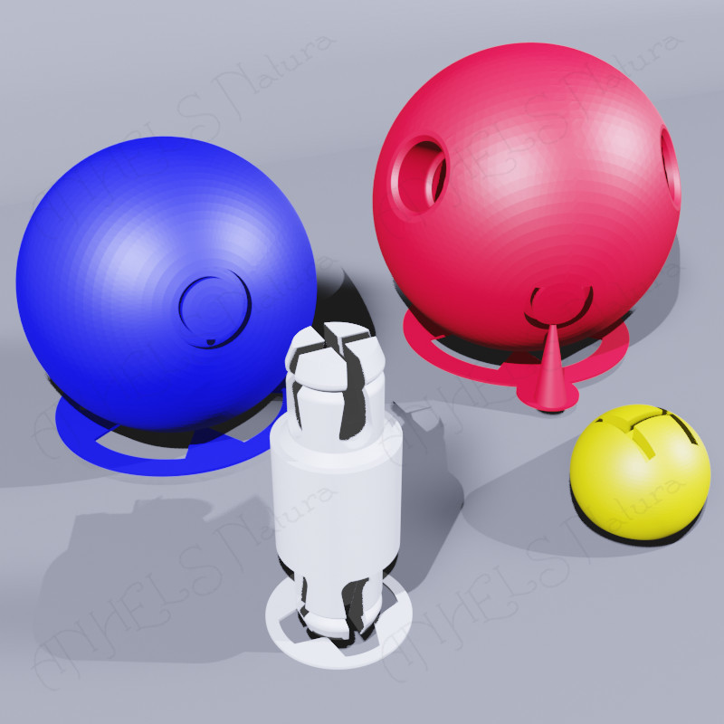 3D moleculas con soportes